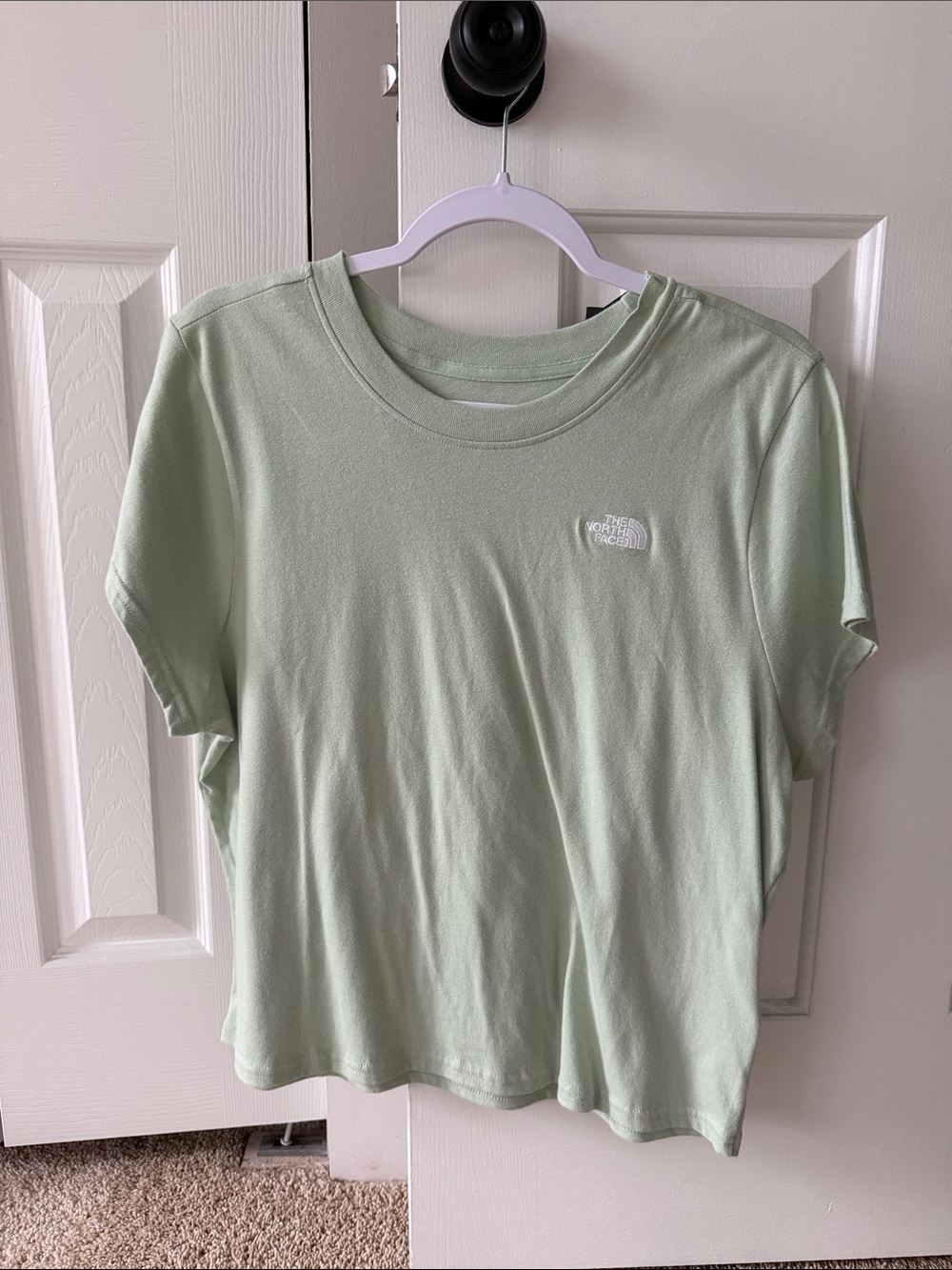 NWT The North Face Women's Light Sage Green Short Sleeve Tee, XL